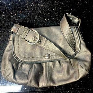 Coach Metallic Gold Leather Satchel